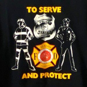 Memphis First Responders T-Shirt XL Black